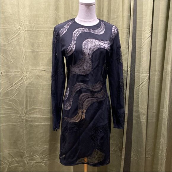 NWT Stella McCartney Black  Wave Dress, M - Picture 8 of 16
